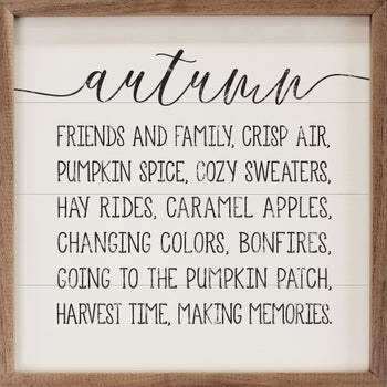 Autumn Words White